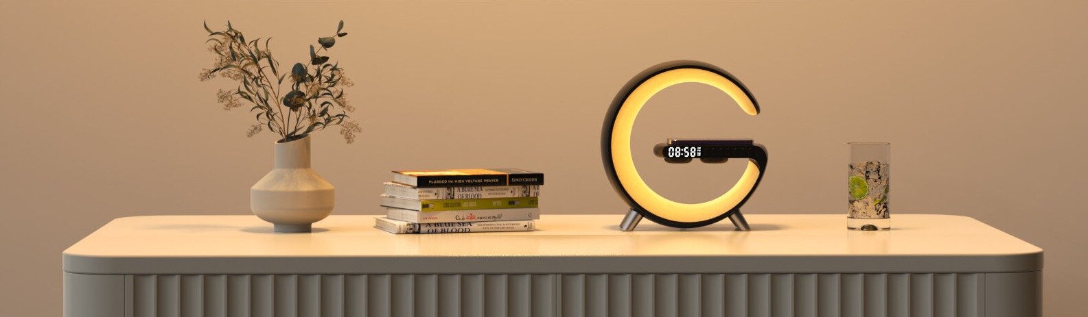 Intelligent Multifunctional Charger can be a gift or a decorative item - Black Color
