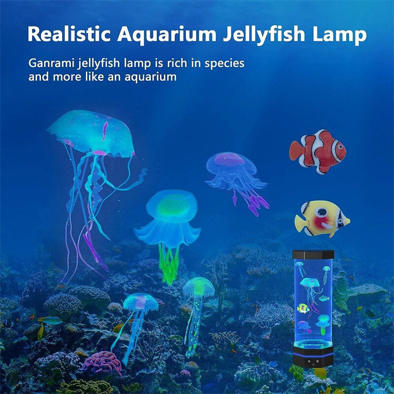 Discover the Tranquility - Rechargeable Jellyfish Lamp With Remote Control