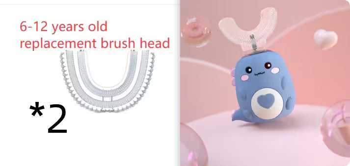 Kids Electric Toothbrush | U-Shaped | 360° Automatic Sonic Cleaning | Food-Grade Silicone | 3 Modes | 60-Second Timer