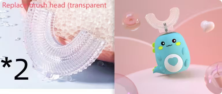 Kids Electric Toothbrush | U-Shaped | 360° Automatic Sonic Cleaning | Food-Grade Silicone | 3 Modes | 60-Second Timer