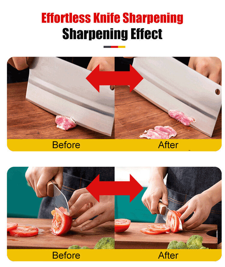 Big Difference when using our electric knife sharpener