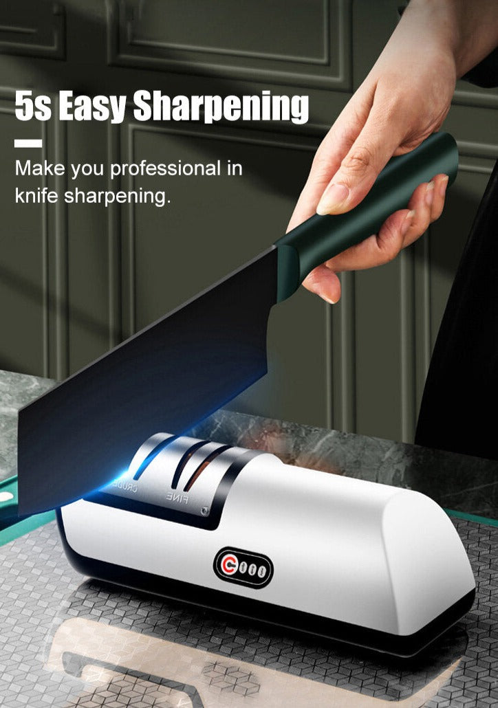 Sharpening became easy with our electric knife sharpener
