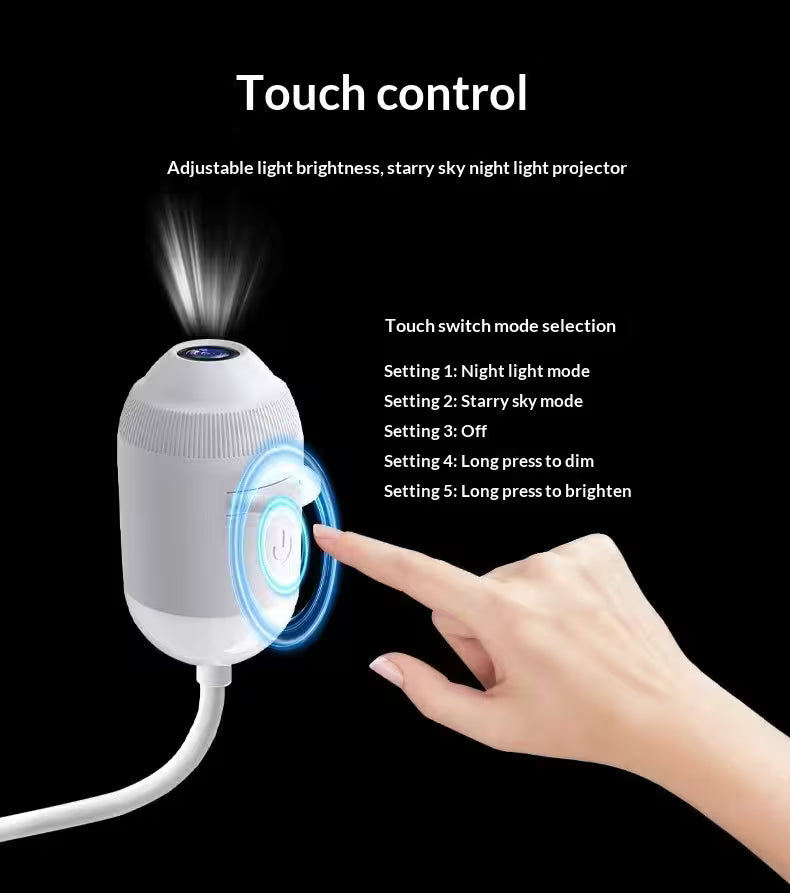 LED Galaxy Projector Night Light | 360° HD Star Projector for Kids Bedroom | Swappable Galaxy Film Discs | Ceiling & Wall Space Projector