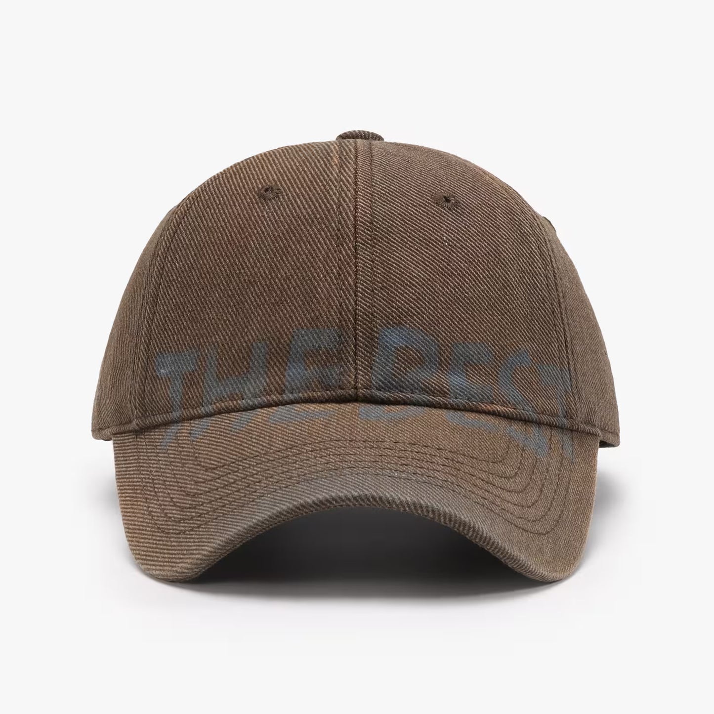 Brown baseball cap on a white background