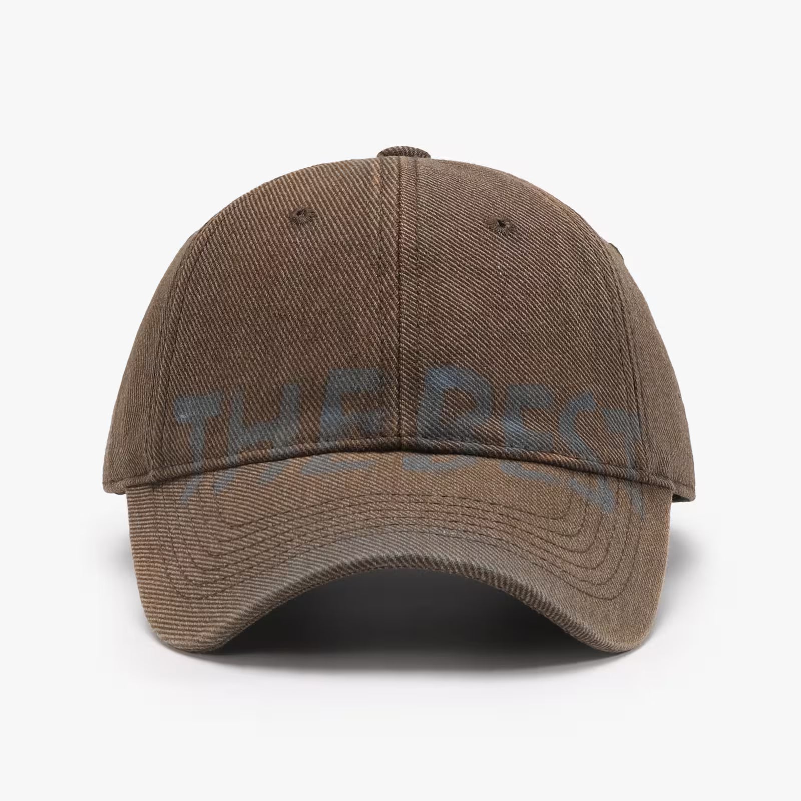 Brown baseball cap on a white background