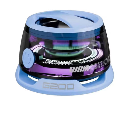 G200 electronic device with blue and purple accents on a white background