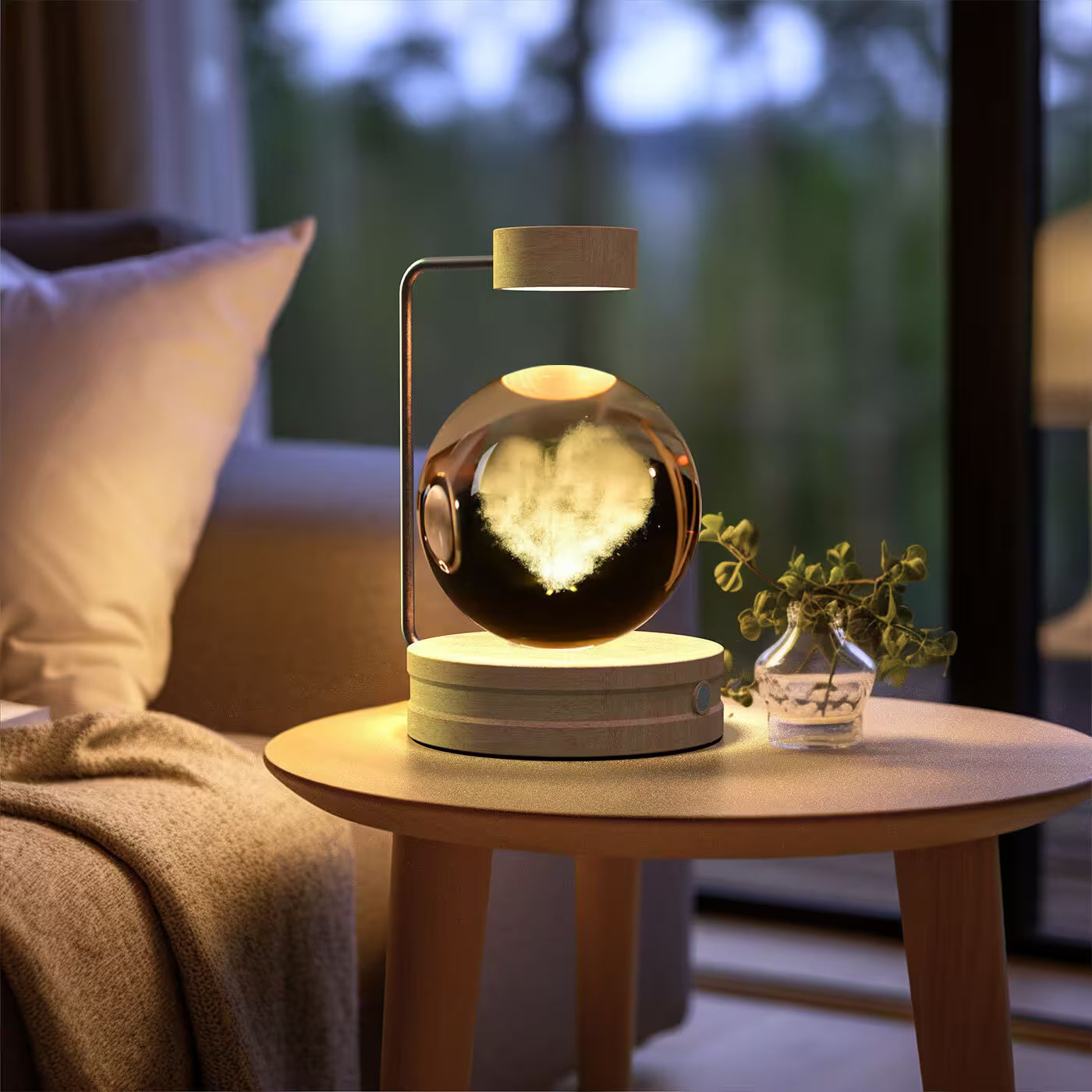 Love Cloud Light Wood  Crystal_Lamp_4