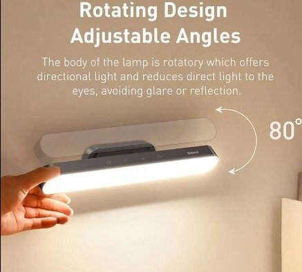 Magnetic Desk Lamp has Rotating Design to adjust it with your suitable angle