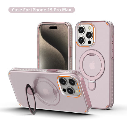 A colorful magnetic bracket iPhone case with holder stand is a versatile option that can provide both functionality and protection for your phone.