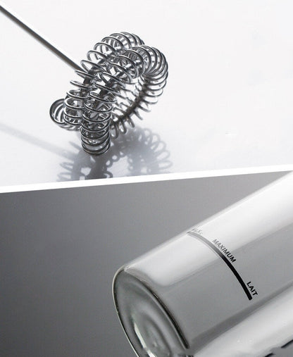 Milk Frother material: lead-free glass, 304 stainless steel, ABS