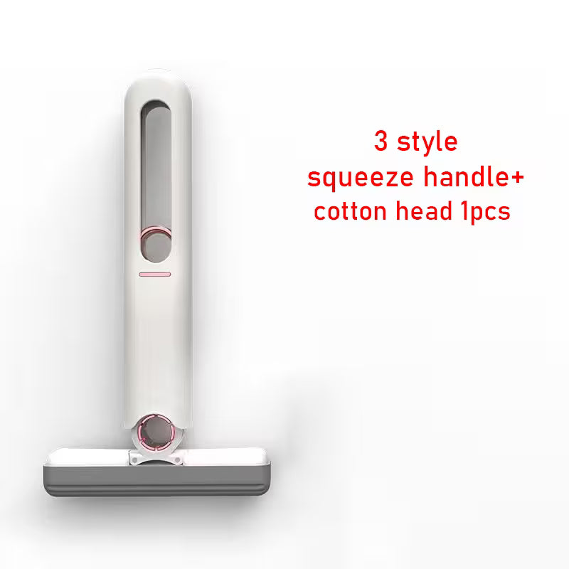Mini Mops House Cleaning with Super Absorbent Sponge | One-Press Wring | Hands-Free Cleaning | Bathroom, Kitchen, Car & Floor