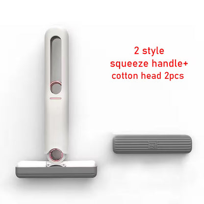 Mini Mops House Cleaning with Super Absorbent Sponge | One-Press Wring | Hands-Free Cleaning | Bathroom, Kitchen, Car & Floor