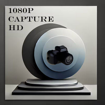 Camera with '1080P Capture HD' text on a gray background