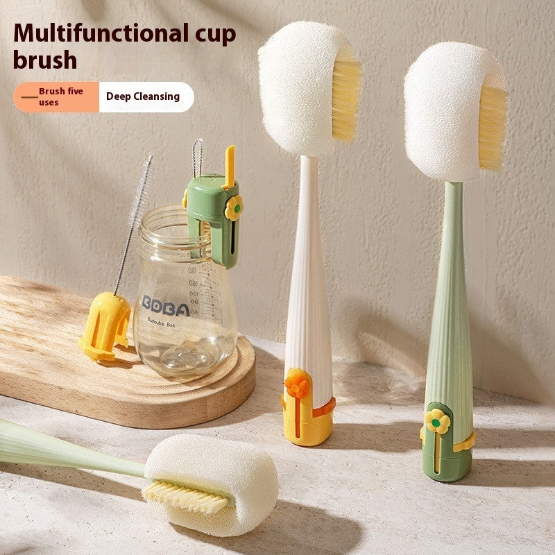 Multi-Purpose 5 In 1 Bottle Cleaning Brush