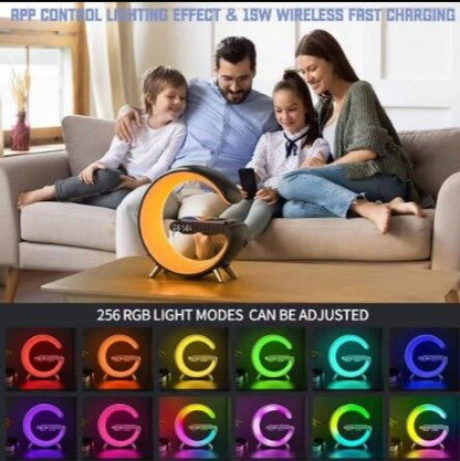 Multifunctional Wireless Charging Atmosphere Light - App Control - 256 Light Modes
