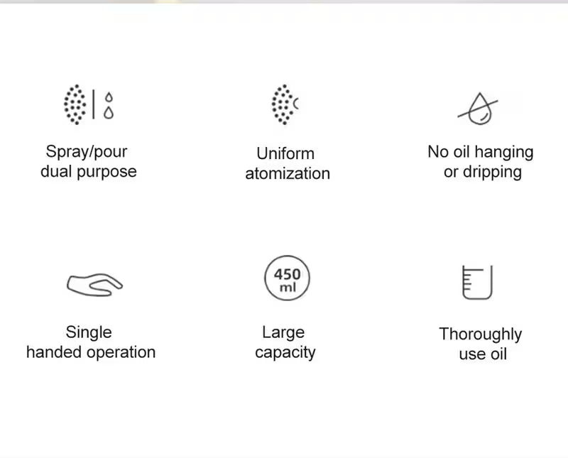 List of features with icons and text on a white background