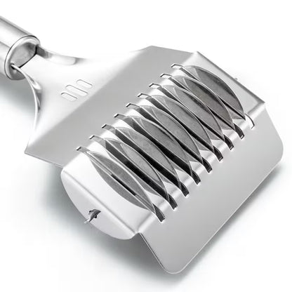 Metallic hair clipper head on a white background