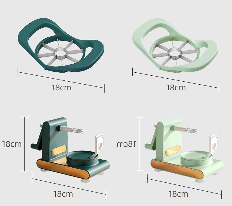 Splitter and peeler machine dimensions
