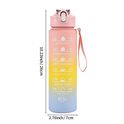 Pink Gradient Scale Water Bottle