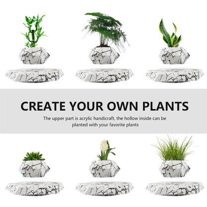 Show-Stopping Levitating Plant Display: Capture attention with our uniquely designed levitating plant holder pot. No other decoration can match the captivating effect of our magnetic planter for floating plants, creating a mesmerizing display for any room.