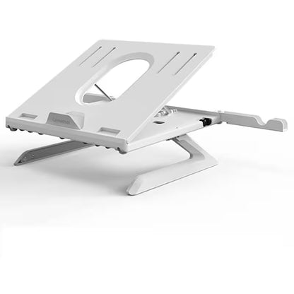 Portable Laptop Stand Adjustable Height | 9 Levels Multi-Angle Riser with Dual Phone Holders | Fits 10"–17" Laptops