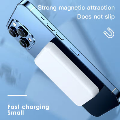 Phone case with magnetic attraction feature on a blue background