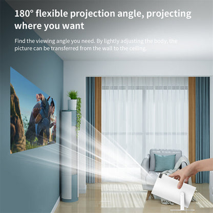 Project your favorite movie anywhere with the 180 Degrees flexible option