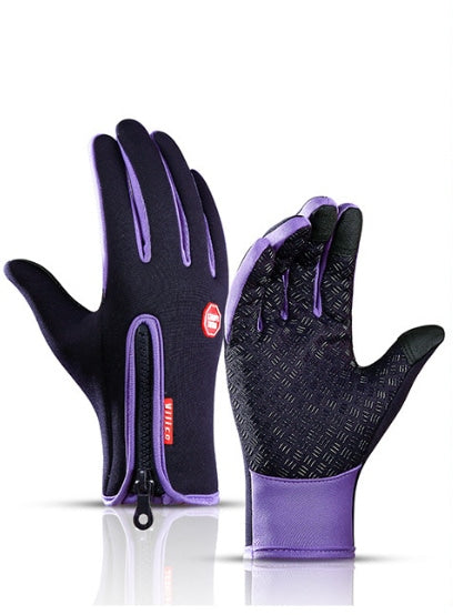 Purple Winter Gloves