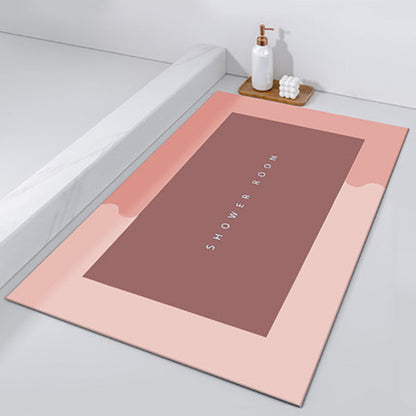 Rectangle Pink Bath Mat