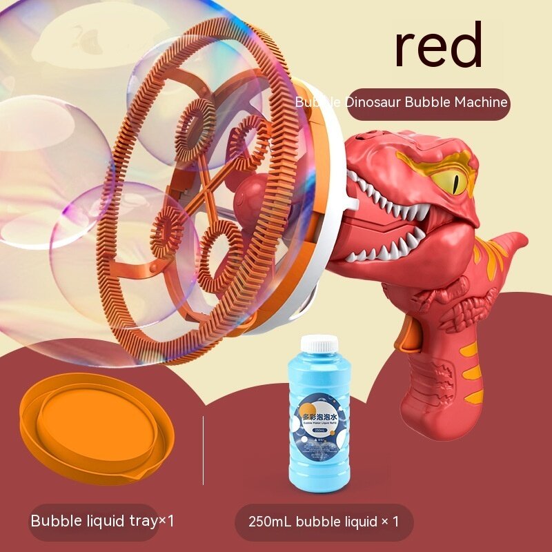 Red Dinosaur Bubble Gun Toy