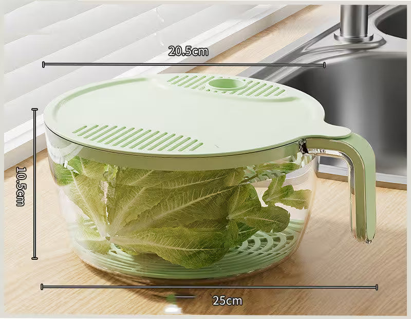 Green Large Rice Washer Strainer with Lid – Snap-Lock Colander for Rice, Beans & Veggies (No Mess, No Spills!)