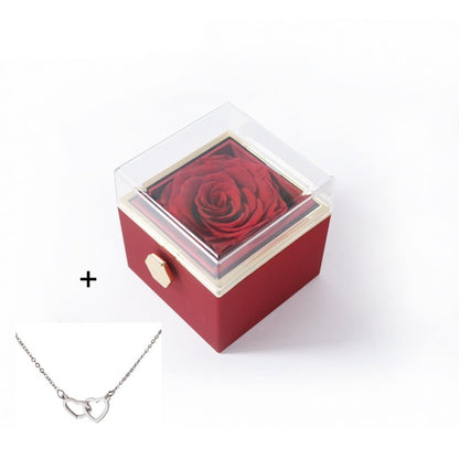 Red Box + Silver Necklace