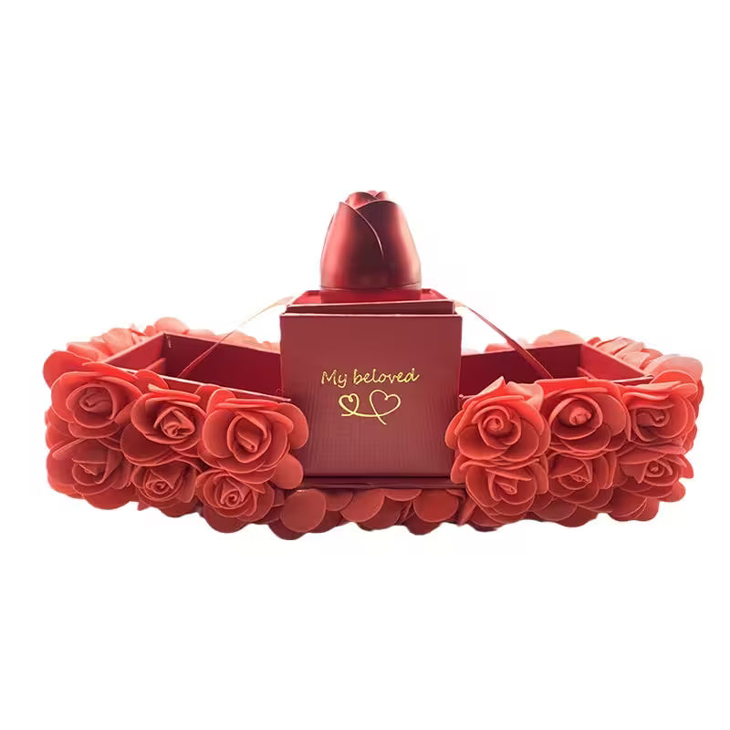 Luxury Preserved Rose Gift Box Romantic Floral Arrangement for Valentine’s Day, Anniversaries & Special Occasions