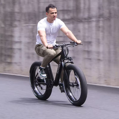 SIVROCK 1000W Fat Tire Electric Bike for Adults – 75-Mile Range, 25MPH, 15AH Battery, 4-Mode All-Terrain