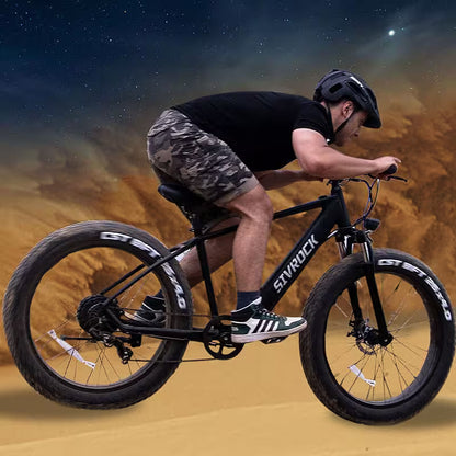 SIVROCK 1000W Fat Tire Electric Bike for Adults – 75-Mile Range, 25MPH, 15AH Battery, 4-Mode All-Terrain