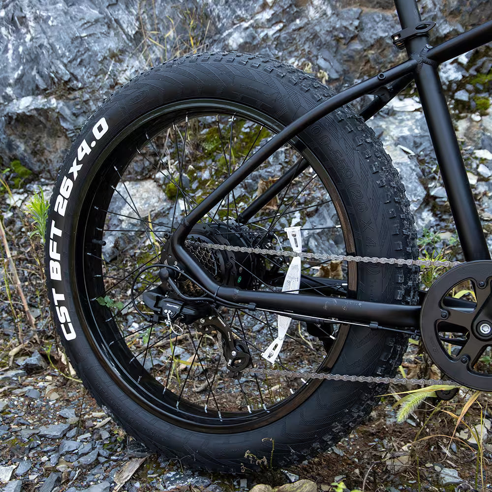 SIVROCK 1000W Fat Tire Electric Bike for Adults – 75-Mile Range, 25MPH, 15AH Battery, 4-Mode All-Terrain