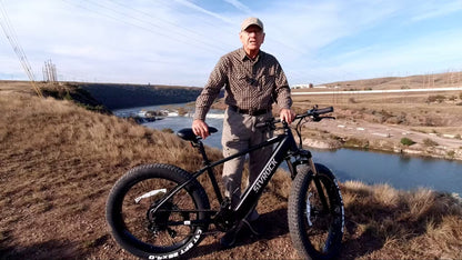 SIVROCK 1000W Fat Tire Electric Bike for Adults – 75-Mile Range, 25MPH, 15AH Battery, 4-Mode All-Terrain