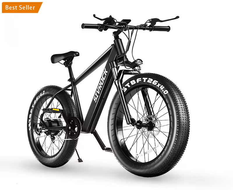 SIVROCK 1000W Fat Tire Electric Bike for Adults – 75-Mile Range, 25MPH, 15AH Battery, 4-Mode All-Terrain