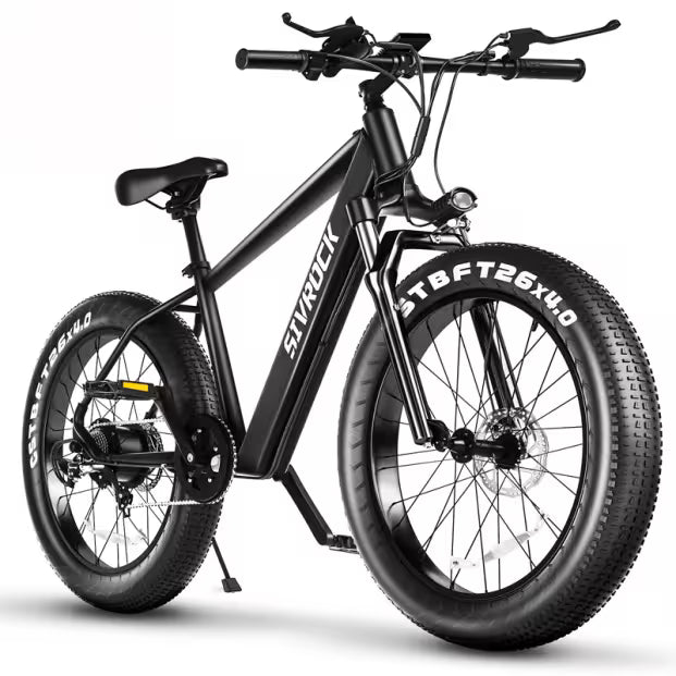 SIVROCK 1000W Fat Tire Electric Bike for Adults – 75-Mile Range, 25MPH, 15AH Battery, 4-Mode All-Terrain