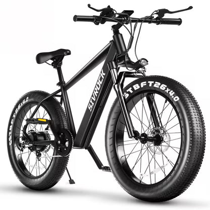 SIVROCK 1000W Fat Tire Electric Bike for Adults – 75-Mile Range, 25MPH, 15AH Battery, 4-Mode All-Terrain