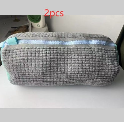 2Pcs Grey Shoe Laundry Bag