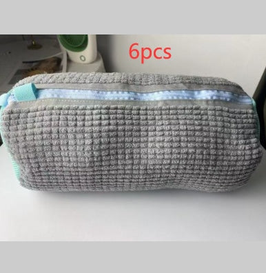 6Pcs Grey Shoe Laundry Bag