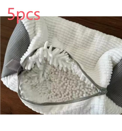 5Pcs White Shoe Laundry Bag