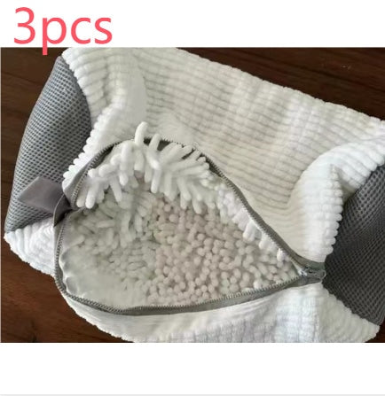 3Pcs White Shoe Laundry Bag