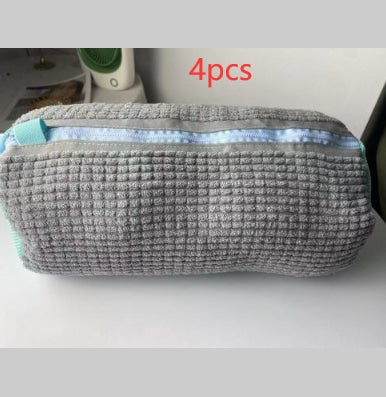 4Pcs Grey Shoe Laundry Bag