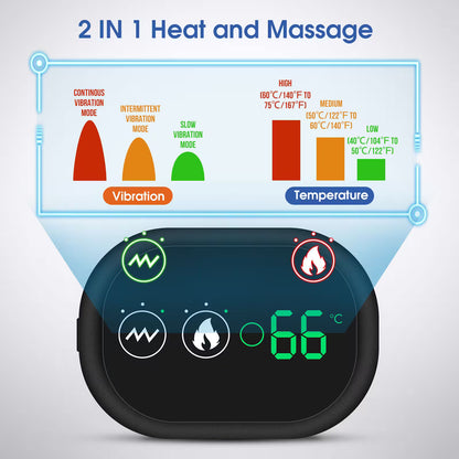 Shoulder Heating Pad Massager – 2-in-1 Heat & Vibration Therapy Wrap for Frozen Shoulder, Rotator Cuff, Arthritis & Neck Pain Relief