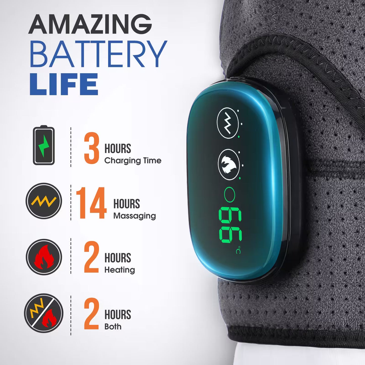 Shoulder Heating Pad Massager – 2-in-1 Heat & Vibration Therapy Wrap for Frozen Shoulder, Rotator Cuff, Arthritis & Neck Pain Relief