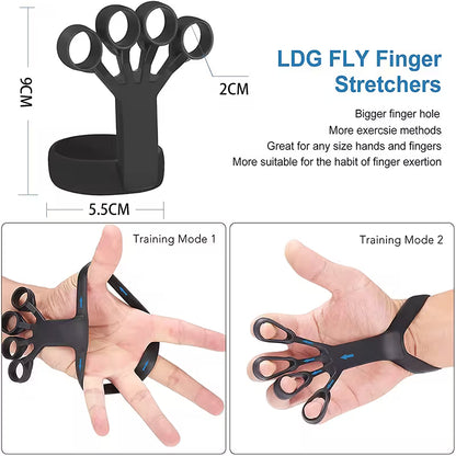 Silicone Grip Strength Trainer – 3 Resistance Levels, Dual-Mode Hand Exerciser for Rehab, Gaming, Sports & Musicians