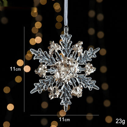 Snowflake B Christmas Ornaments