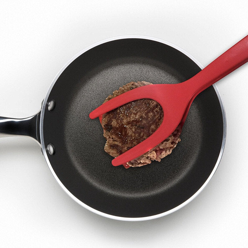 Our Grip and Flip Spatula features an ergonomic design that provides a comfortable grip, making flipping even the most delicate foods a simple task. The non-stick surface ensures that your food releases easily and cooks evenly every time. Say goodbye to scratched pans and stubborn residue - our spatula is the perfect solution for all your flipping needs.